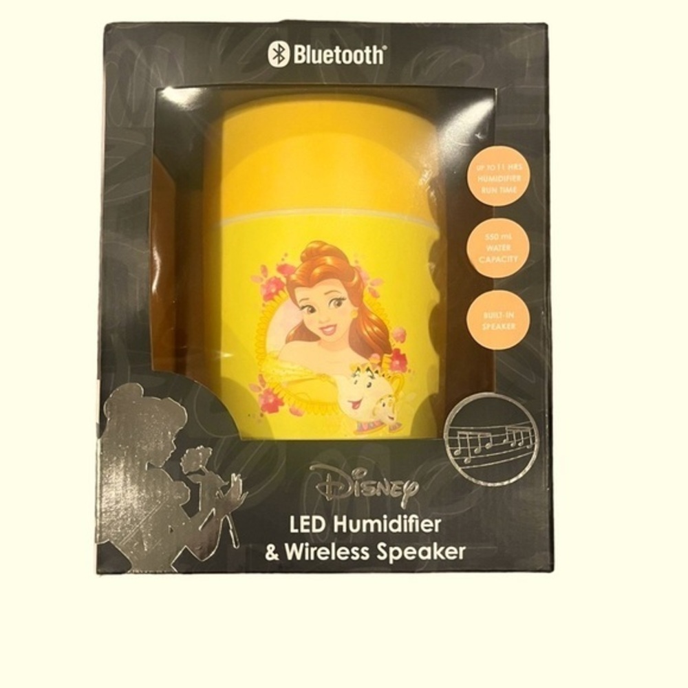 Bluetooth Disney Princess Belle Led Humidifier & Wireless Speaker